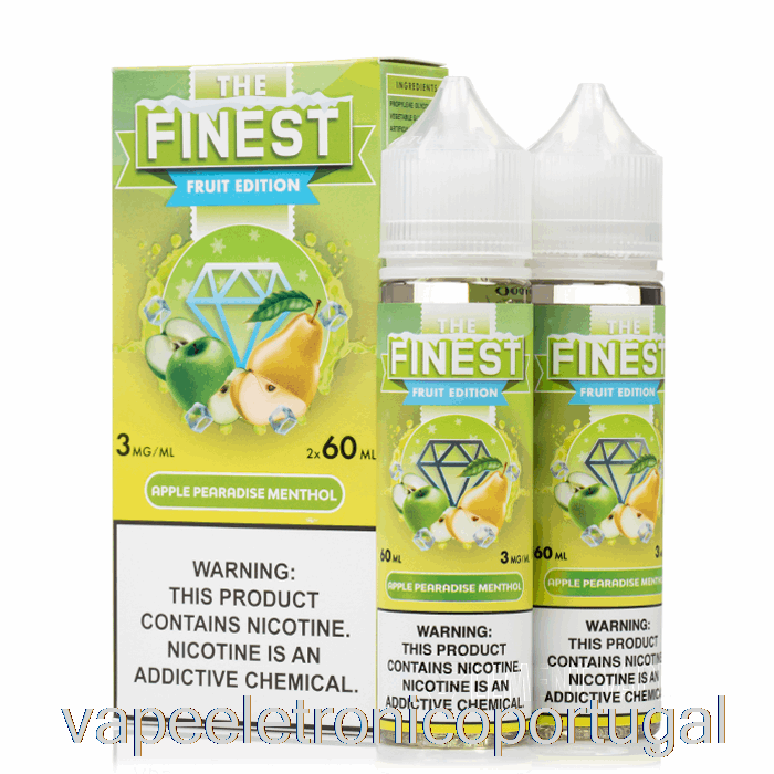 Vape Eletronico Apple Peradise Mentol - A Melhor Edição De Frutas - 120ml 3mg